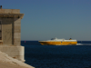 Un ferry rentrant de Corse
