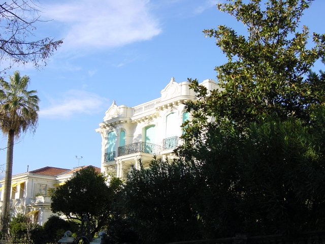 A view of the second floor, surrounded with trees