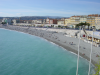 Vue de la plage et du vieux Nice, depuis la pointe de rauba capeu
