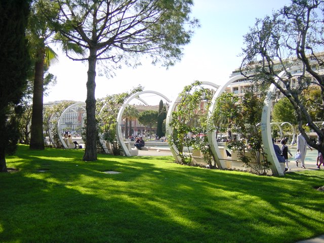 Les jardins Massena, sous le soleil evidemment