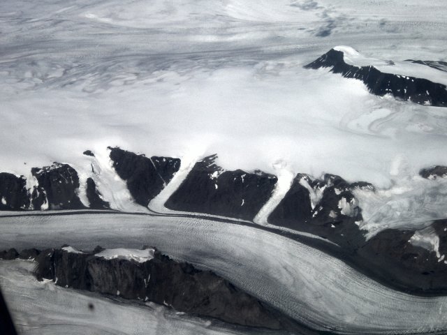 Trace de glacier. Groenland.