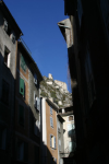 Citadelle d'Entrevaux, vue d'une ruelle du village